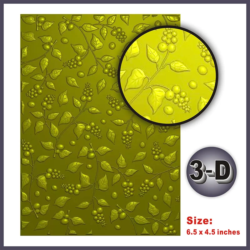 Объемная текстурная папка с рельефным рисунком снежинки используется для