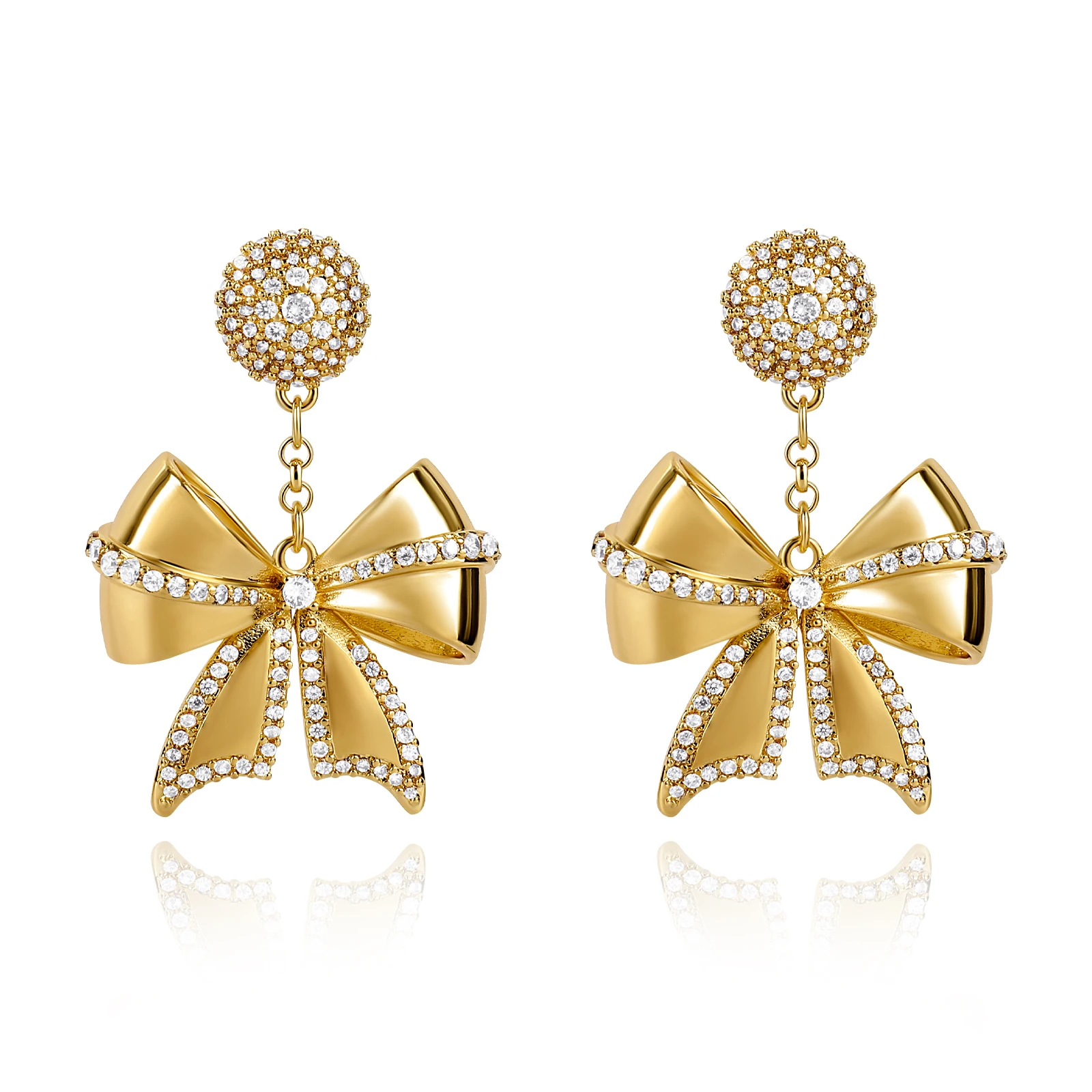 Makersland Женские серьги с галстуком-бабочкой персонализированные ювелирные