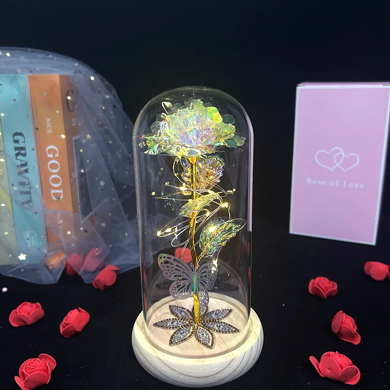 

Вечная стеклянная роза FULANG