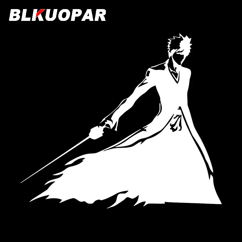 

BLKUOPAR отбеливатель Kurosaki Ichigo, автомобильные наклейки, окклюзия, цвет строкости, холодильник, багажник RV JDM, защита для автомобильной двери