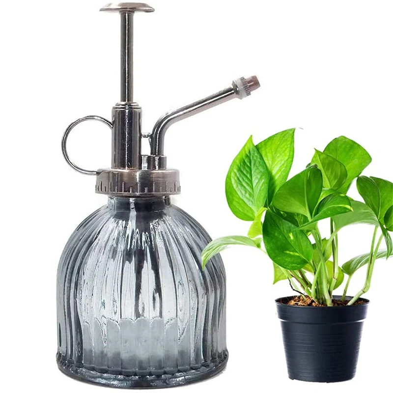 

Retro Glass Watering Spray Bottle High-Atomization Nozzle for Garden Plants Leak-Proof 200ML Flower Plant Mister