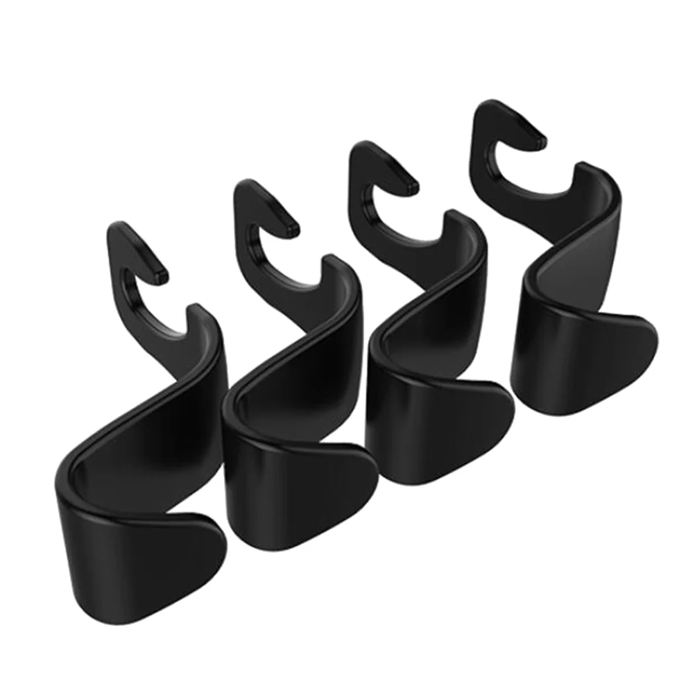 

10 Pcs PP Plastic Car Hooks Back Seat Headrest Hooks Multifunctional 20kg Maximum Load Auto Vehicle Headrest Hangers Universal