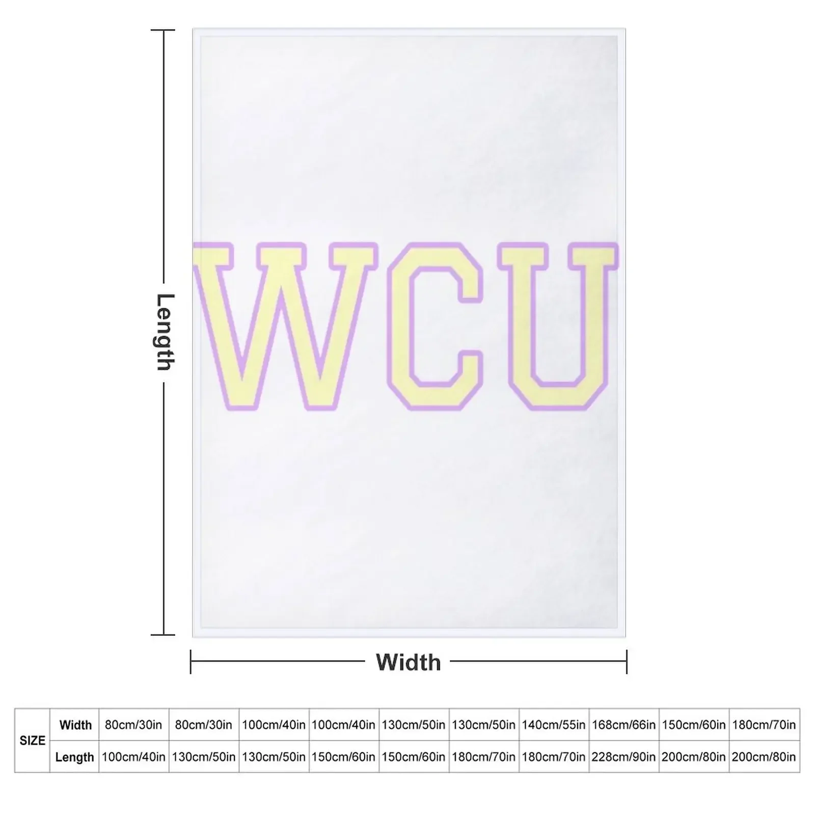 WCU плюшевое одеяло