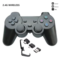 2 4g wireless game controller joystick with micro usb otg adapter for ps3 pc tv box android phonetablet gamepad