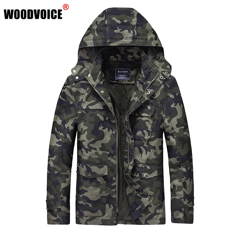 

Men Tactical Jackets Casual Hoodie Jackets Streetwear 2022 New Autumn Camouflage Hooded Windbreaker Coats Mens Military Outwear
