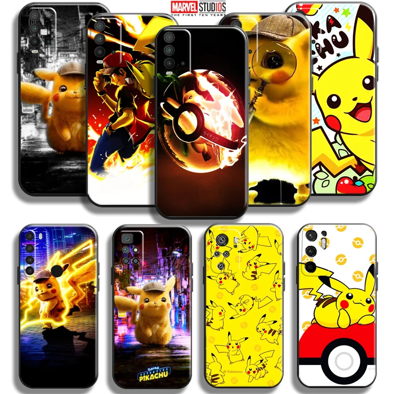 

Anime Pokemon Pikachu For Xiaomi Redmi Note 10 5G 10S 10T 9 9S 9T 8 8T Pro Redmi 10 9 9AT 9T 9C 8 8A Phone Case Carcasa Coque