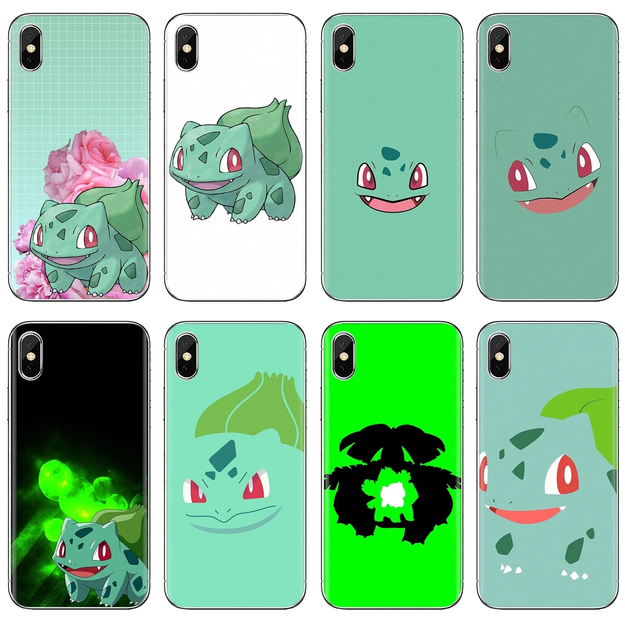

cartoon anime Bulbasaur For iPhone 10 11 12 13 Mini Pro 4S 5S SE 5C 6 6S 7 8 X XR XS Plus Max 2020 Accessories Phone Cover