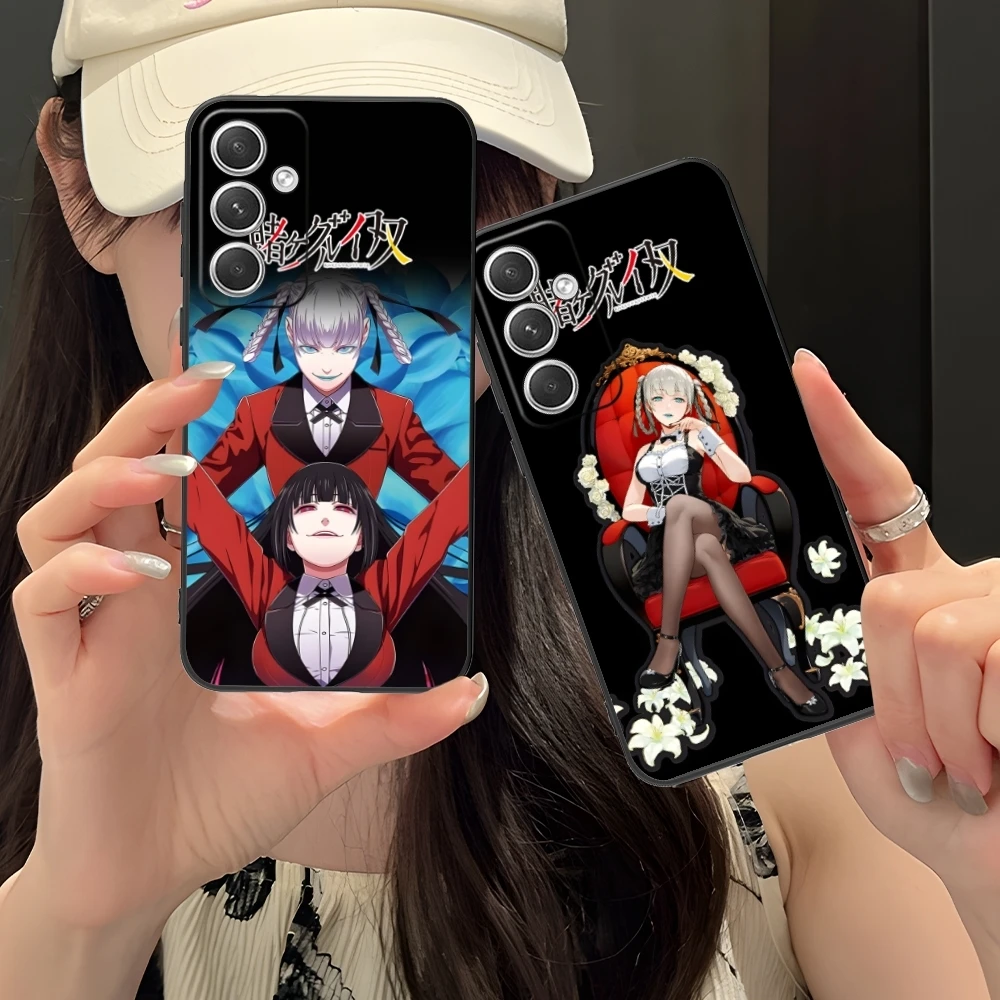 Kakegurui Kirari Anime Mobile Cell Phone Case for Samsung Galaxy S24 S23 S22 S21 S20 S10 S9 Plus FE Ultra Lite Black Cover Shell