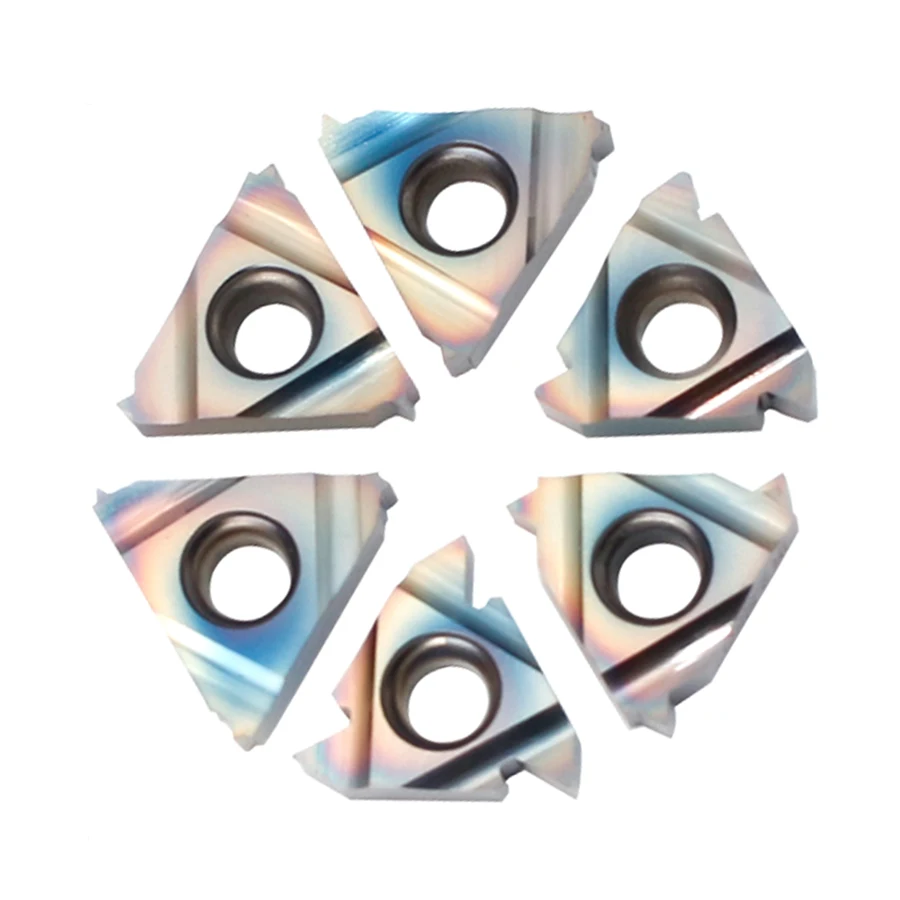 

16ER 16IR 1.0/1.25/1.5/1.75/2.0/2.5/3.0/3.5ISO P8090U Standard CNC thread turning insert Machining hardened steel/hardened steel