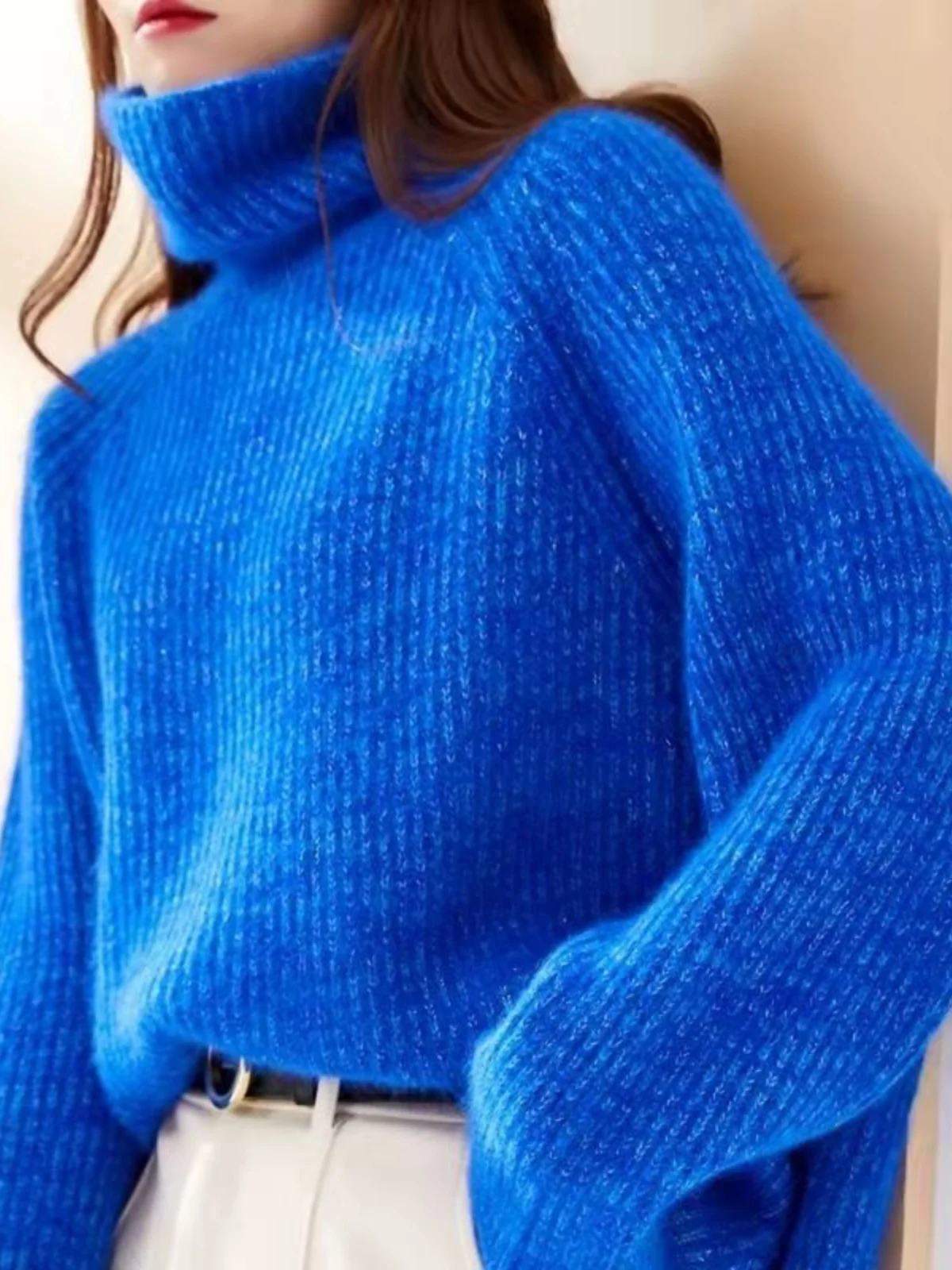 Свитер женский новинка 2024 осенне-зимняя водолазка верхняя одежда без рукавов