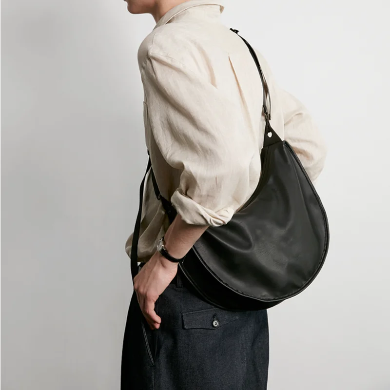 

Purses Leather Trend Soft Ladies Shoulder Vintage Bags Brand Trending Crossbody Handbags Bolsas Men For Women Bags Black And