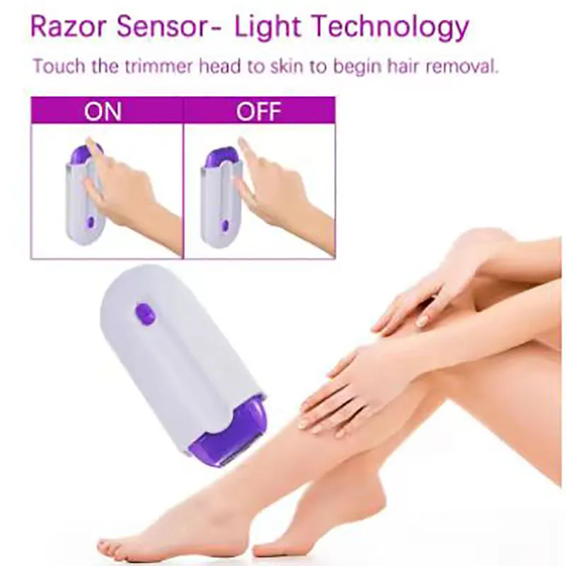 Professional Painless Hair Removal Kit Laser Touch Epilator USB Rechargeable Women Body Face Leg Bikini Hand Shaver Hair Remover