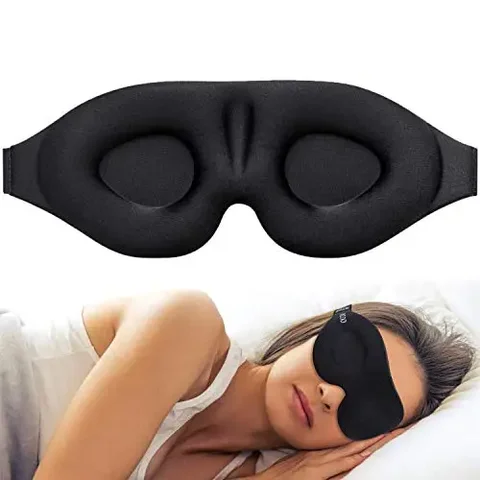 Маска для глаз для сна, 3D контурная повязка на глаза, вогнутая формованная маска для ночного сна