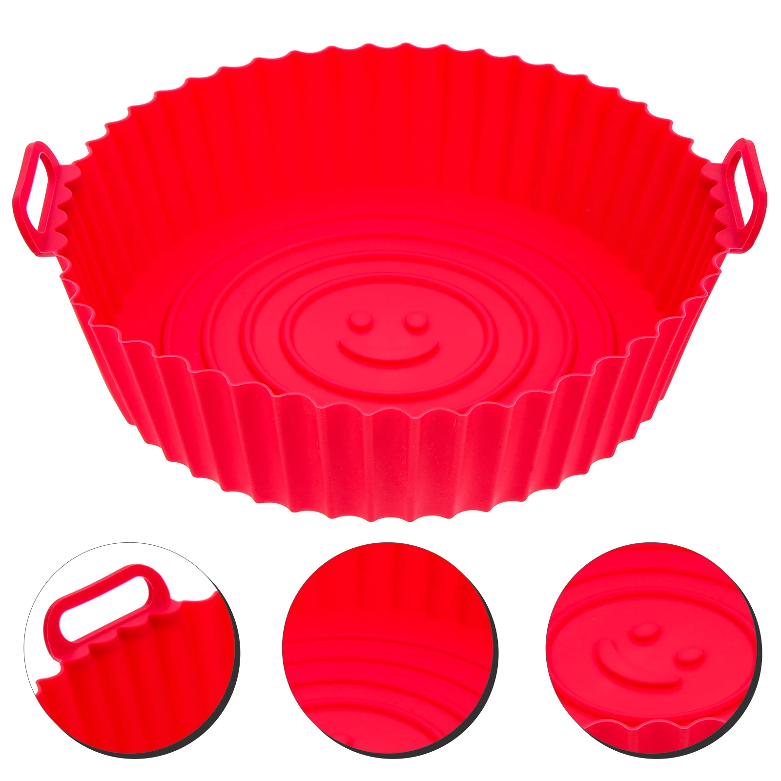 

Fryer Air Silicone Basket Liner Liners Pot Baking Oven Accessories Pan Parchment Paper Reusable Round Tray Kitchen Steamer Non