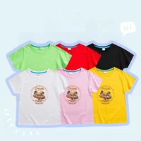 summer baby t shirt childrens cartoon printing clothing children boys and girls round neck short sleeve casual style top