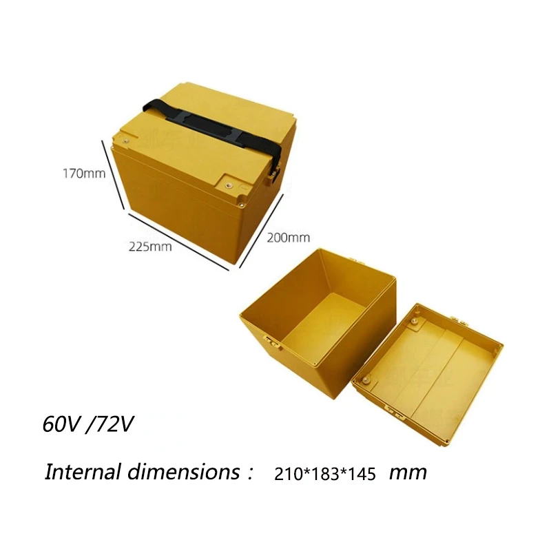 

36v 48V 60V 72V e-bike Lithium Battery Case 20Ah 30Ah 18650 21700 Li-ion Battery Box Plastic Case for Electric Motorcycle