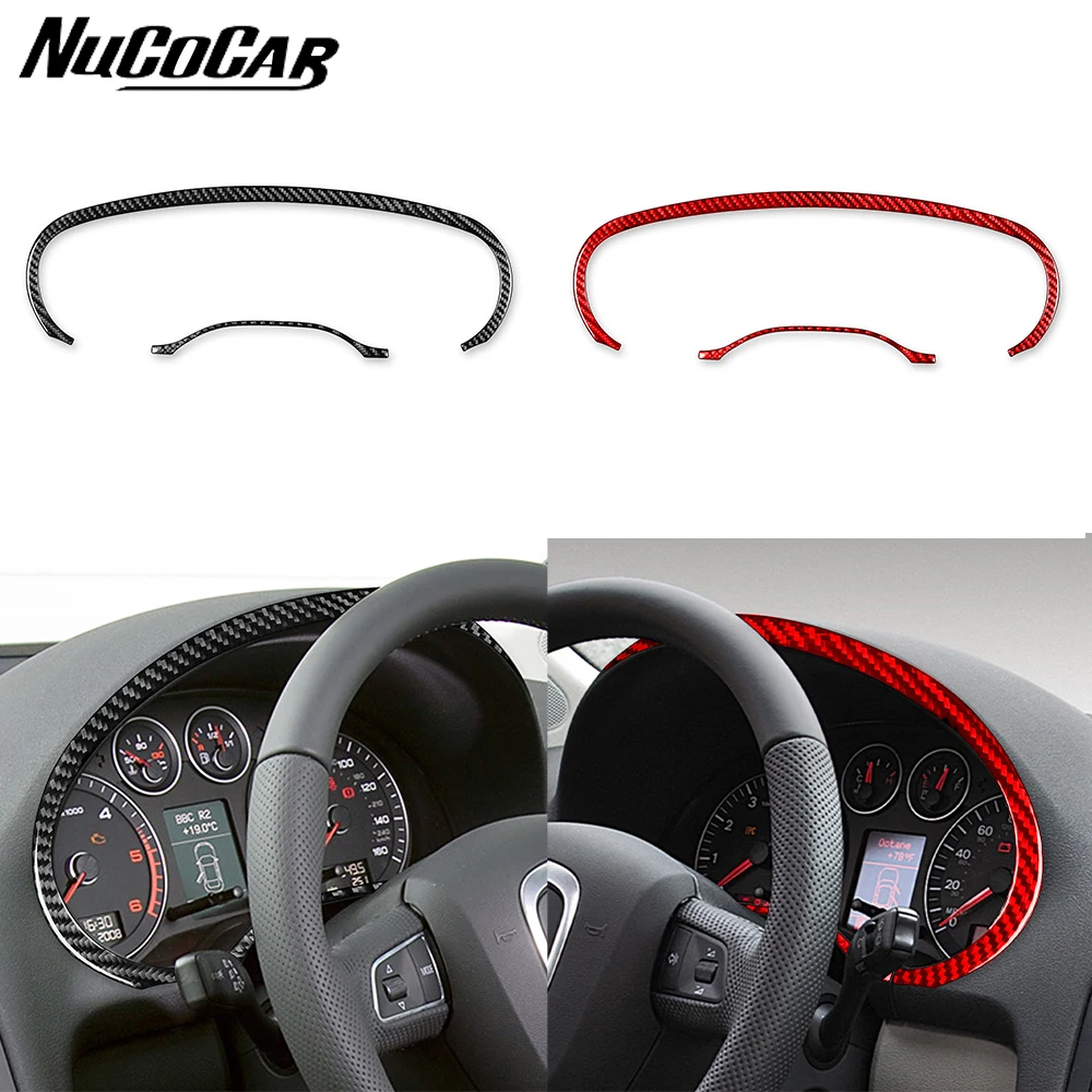 Для Audi A3 S3 8P 2006 2007 углеродное волокно инструмент Спидометр панель отделка крышка