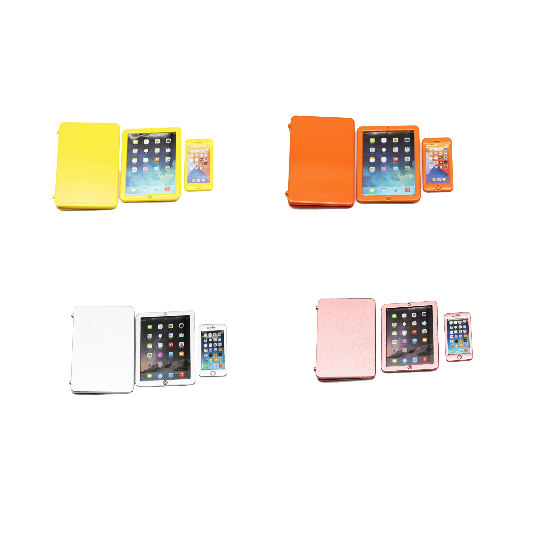 

3 Piece Set Laptop + Tablet + Mobile Doll Accessories Toy Suitable for OB11/GSC/DOD/Nendoroid/GSC Dolls