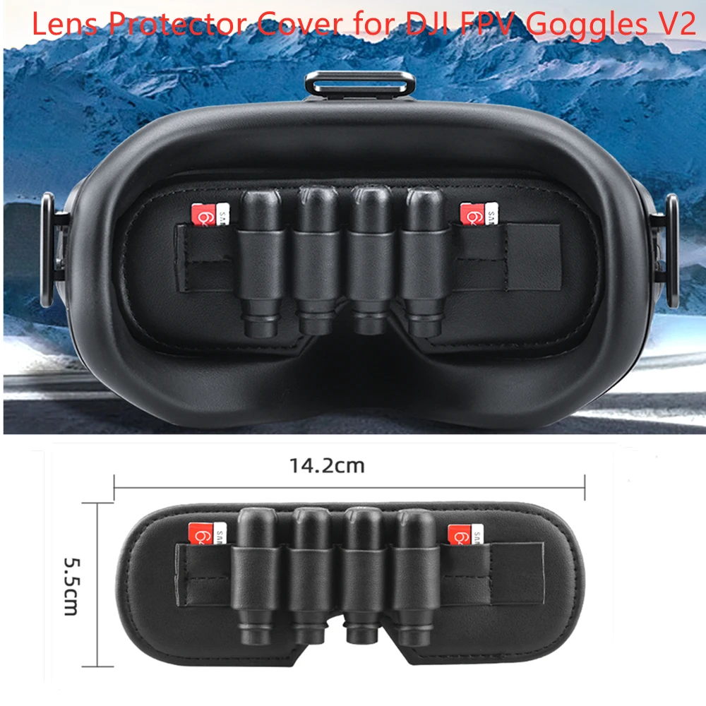 

Защитная крышка для объектива DJI FPV Goggles V2, защита от трения, антенна Pad, держатель для SD-карты, аксессуары для очков дрона