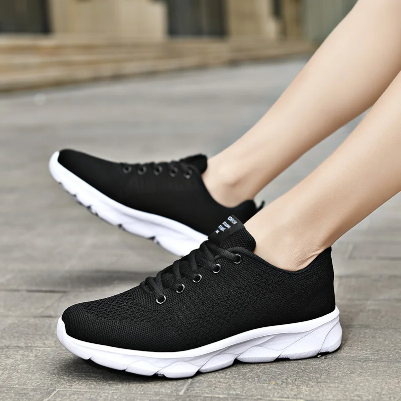 New Casual Trend Women's Vulcanize Shoes 41 Lightweight Mesh Soft Women's Sneakers Outdoor Jogging Comfortable Women's Shoes
