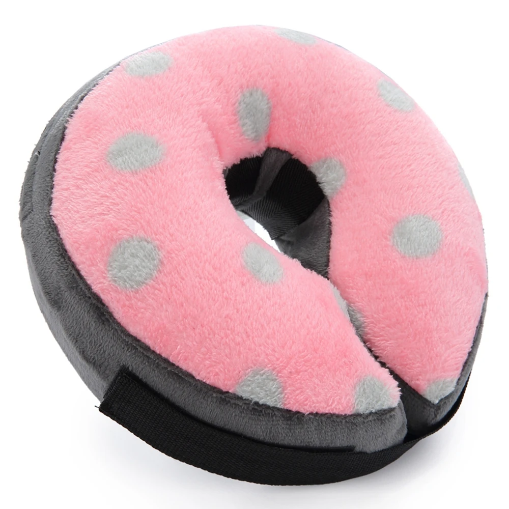 

S-L Soft Blow-up Dog Cone Collar Inflatable Elizabethan Collar Pet Donut Cat Collar Protective Recovery Dog Collar