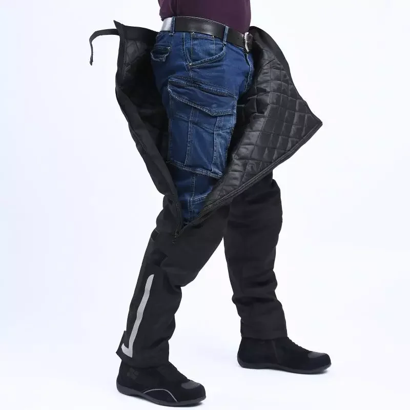 

NEW2023 Motorcycle windproof pants fall-proof motorcycle riding pants thermal equipment detachable windproof quick-release pants