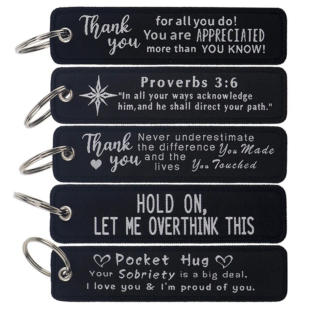 Брелок для ключей с вышивкой Карманный держатель в машине рюкзак модные