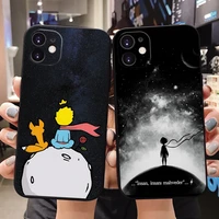 phone case for apple iphone 12 11 13 pro x xr xs max 7 8 plus 12mini se2020 the little prince starry sky tpu soft back cover