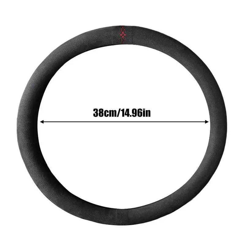 1pcs Steering Wheel Cover Car Wheel Cover Soft Fluffy Steering Wheel Cover Auto Interior Accessories And Gifts images - 6