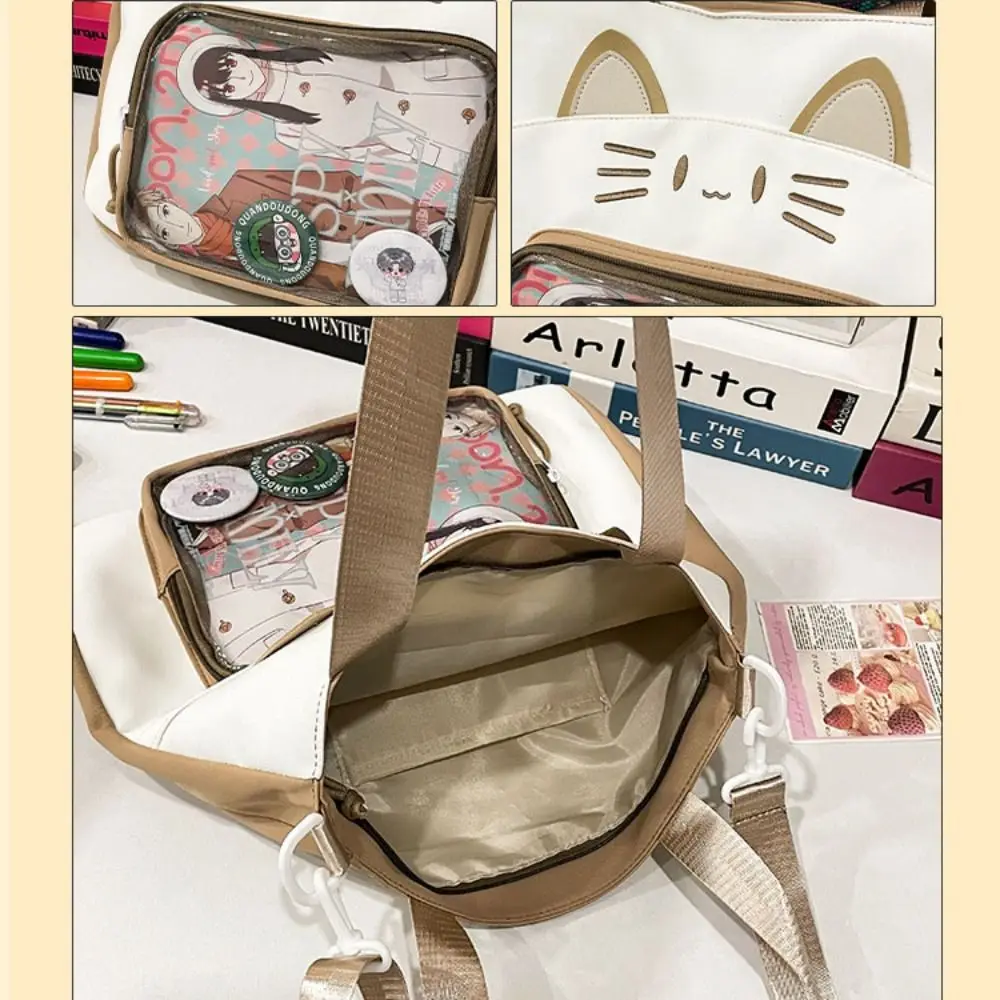 Сумка на молнии Kawaii Cat Itabag нейлоновый идол прозрачные карманные рюкзаки для