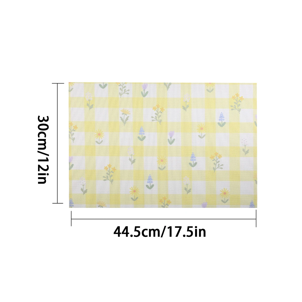 

4 штуки вениловых ковриков для стола с весенними цветами