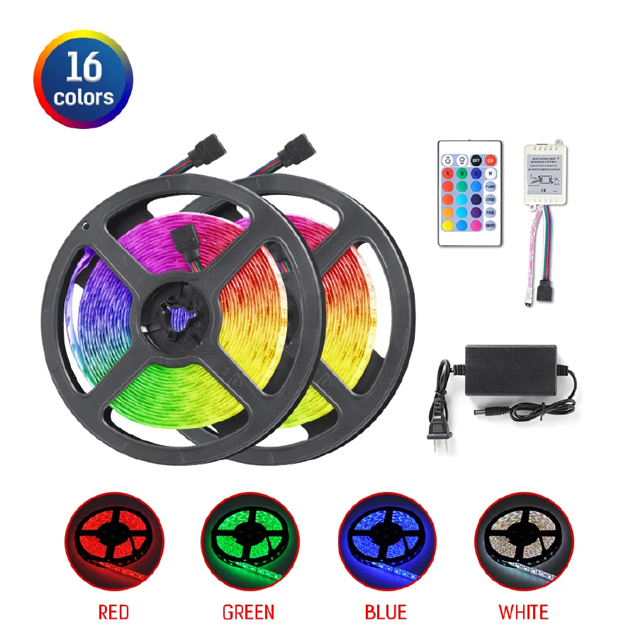 

Светодиодная лента 220 В 5 м Rgb с дистанционным управлением, неосветильник освещение, Рождественская светодиодная подсветка s для комнаты, кух...