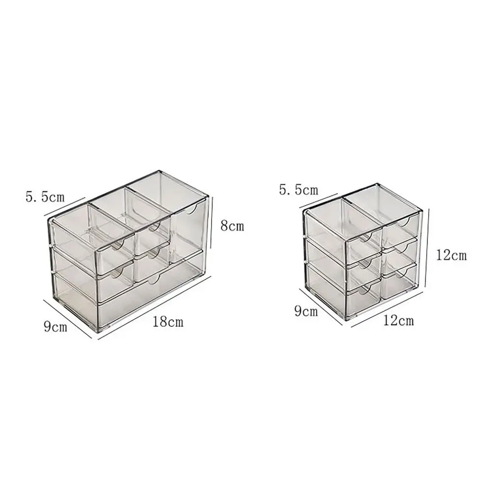 Прозрачный ящик коробка для хранения многофункциональная полка большой емкости
