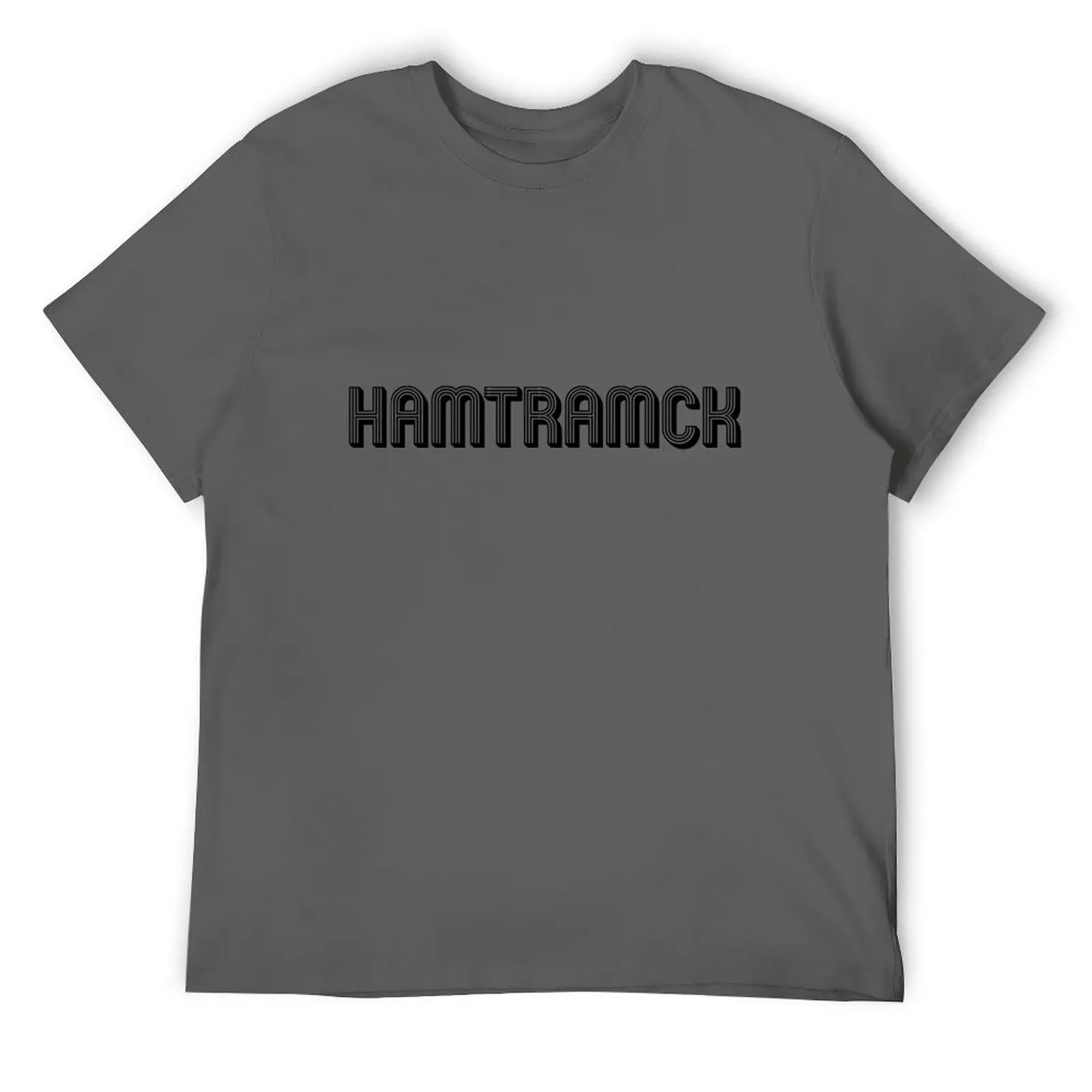 Мужская футболка Hamtramck Michigan Design черная хлопковая