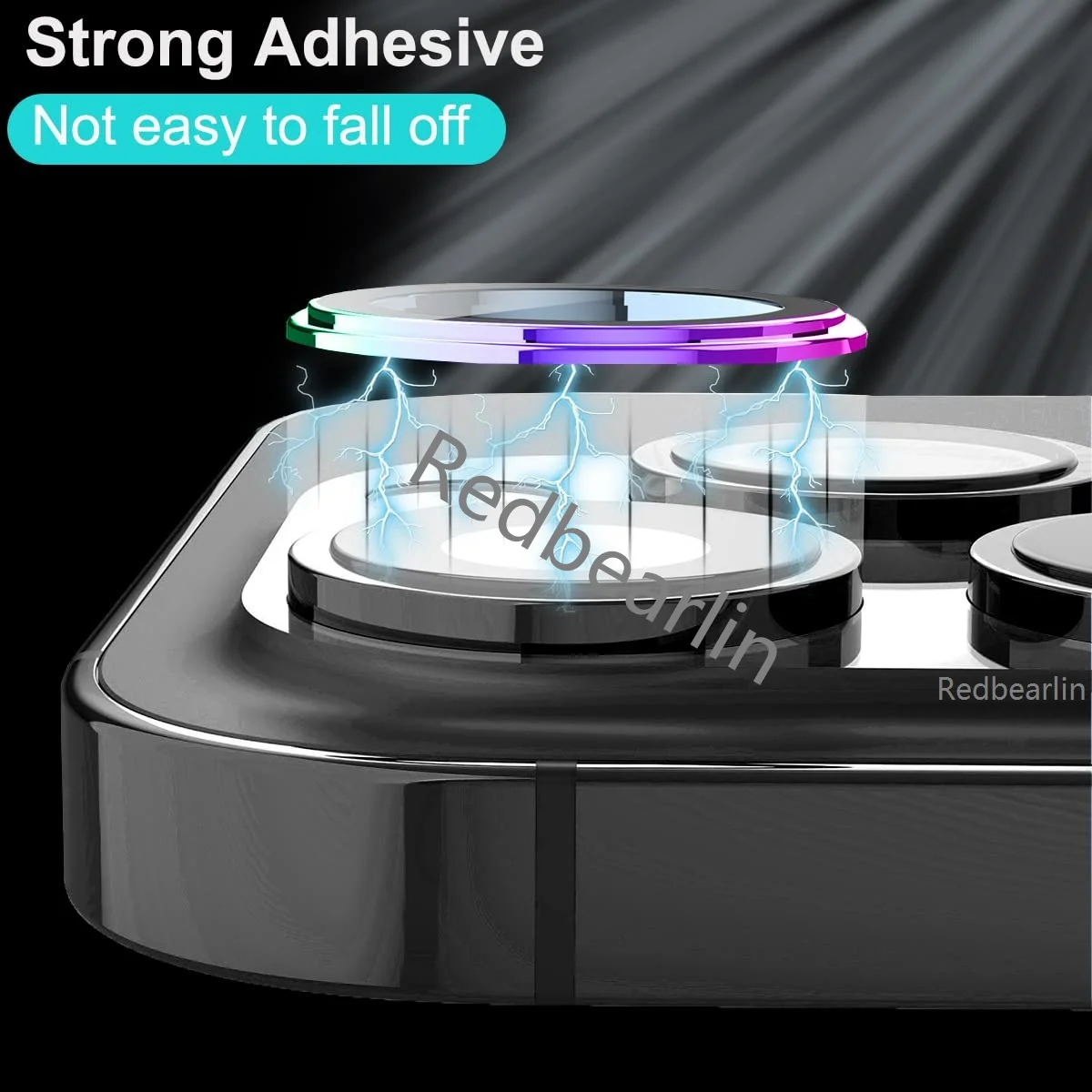 20pcs/lot Colorful Camera Lens Tempered Glass  Protector Cover On For Iphone 12 11 13 14 Pro max 14 Pro 14plus