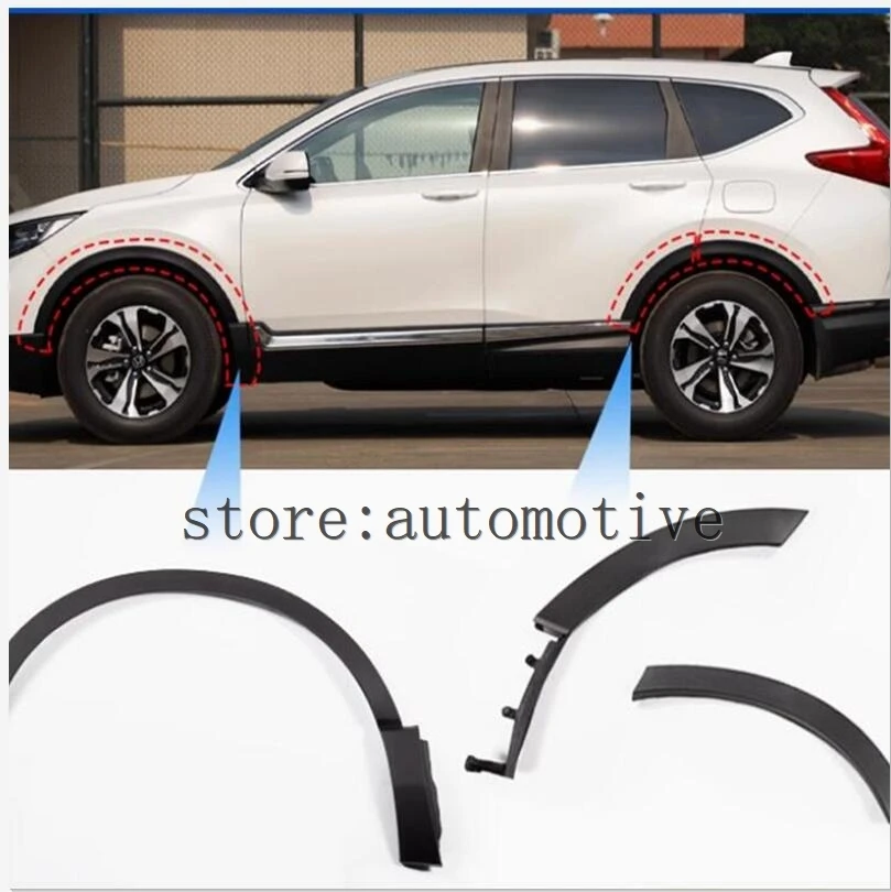 Фото Оригинальные матовые накладки из АБС-пластика для Honda CRV 2017 2018 2019 2020 2021, накладки на колеса, расширители для бровей, круглая дуга №1