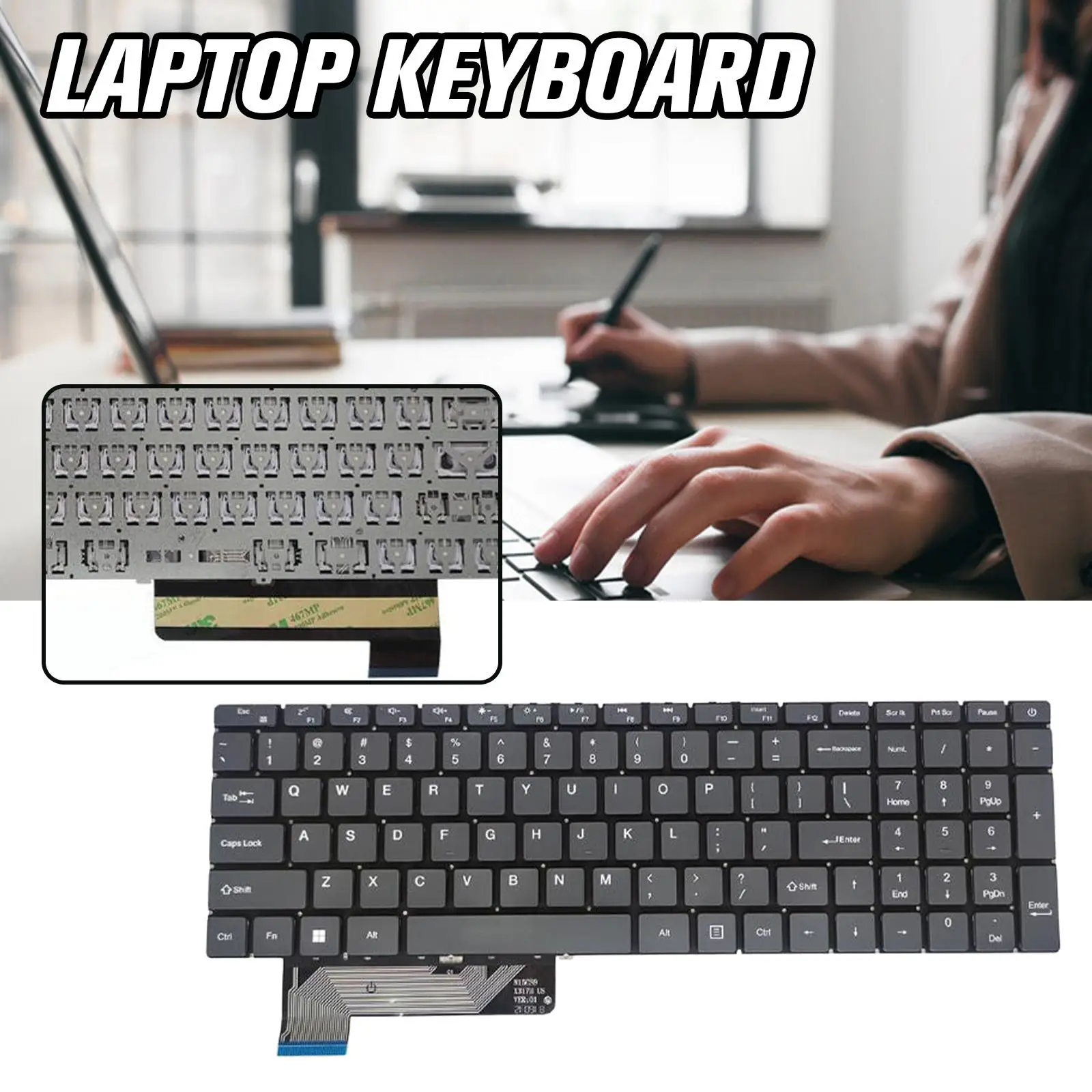 1PCS New Personalized Laptop Keyboard For GatewayGWTN1561GWTN156-4 GWTN156-5 GWTN156-5B Computer Accessories images - 6