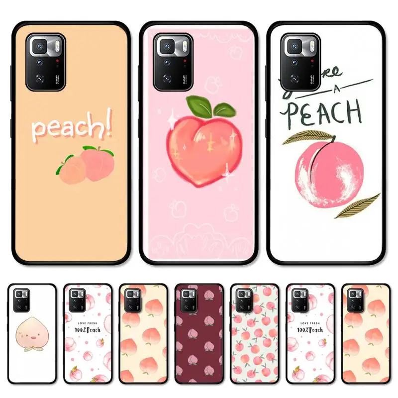 

Pink Peach Phone Case for Redmi Note 8 7 9 4 6 pro max T X 5A 3 10 lite pro