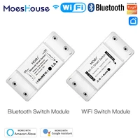 mouehouse diy bluetooth wi fi smart light switch timer smart life app wireless remote control works with alexa google home
