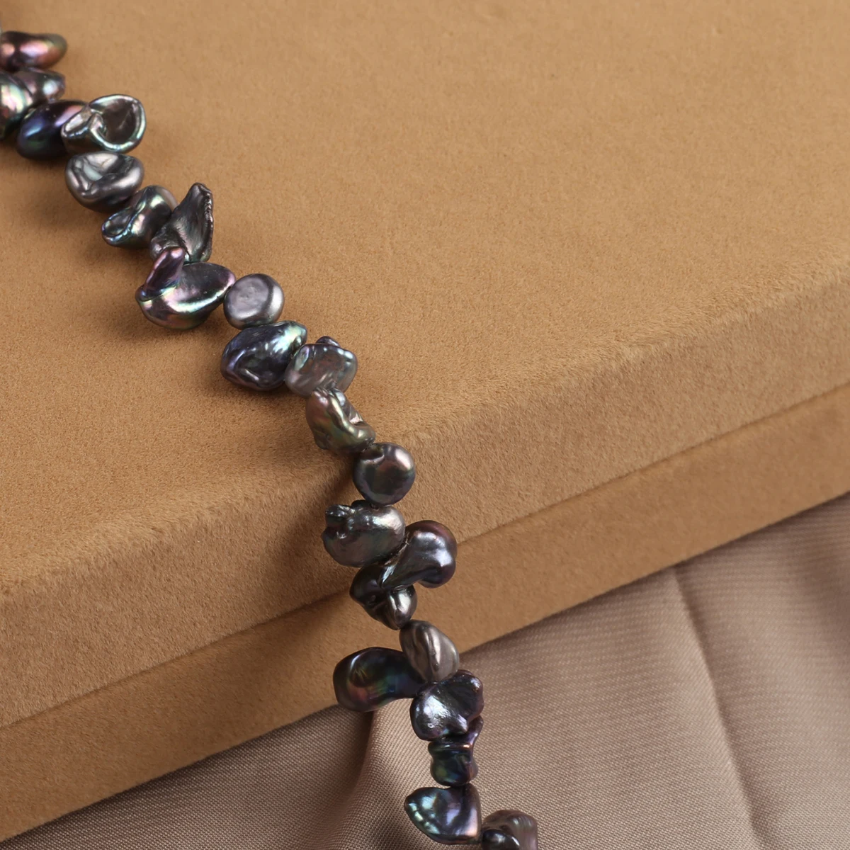 Natural Black Baroque Pearl Beads Irregular Loose Hole Bead for Jewelry Making Diy Women Necklace Bracelet Gifts