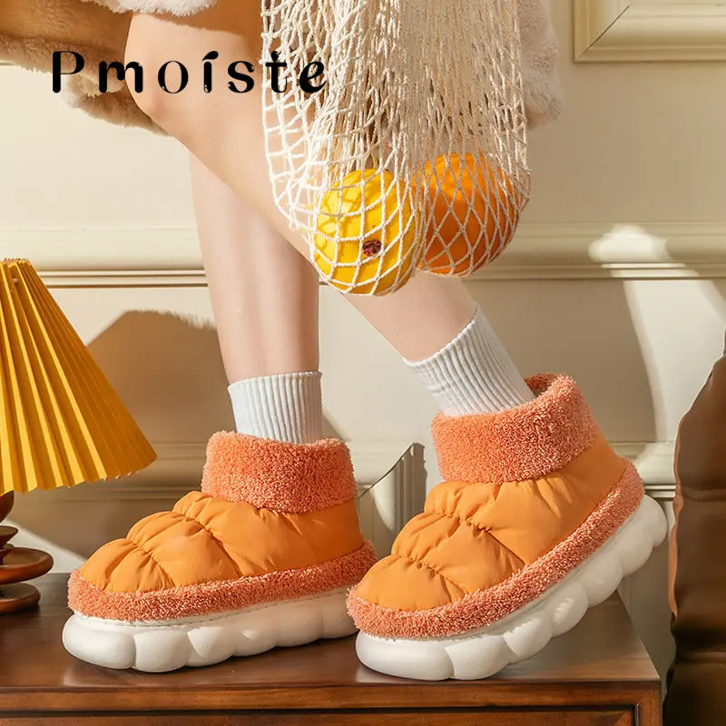 

Women Winter Boots Platform Plush Down Warm Snow Boots for Women Leisure Fashion Non-slip Soft Ankle Boots Female 2022 New Trend