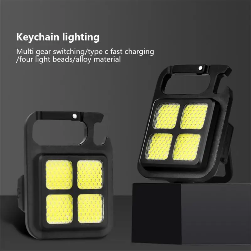 

Camping Flashlights Cob Flashlight Mountaineering Buckle Usb Charging Emergency Lamps Camping Supplies Work Light Mini Portable