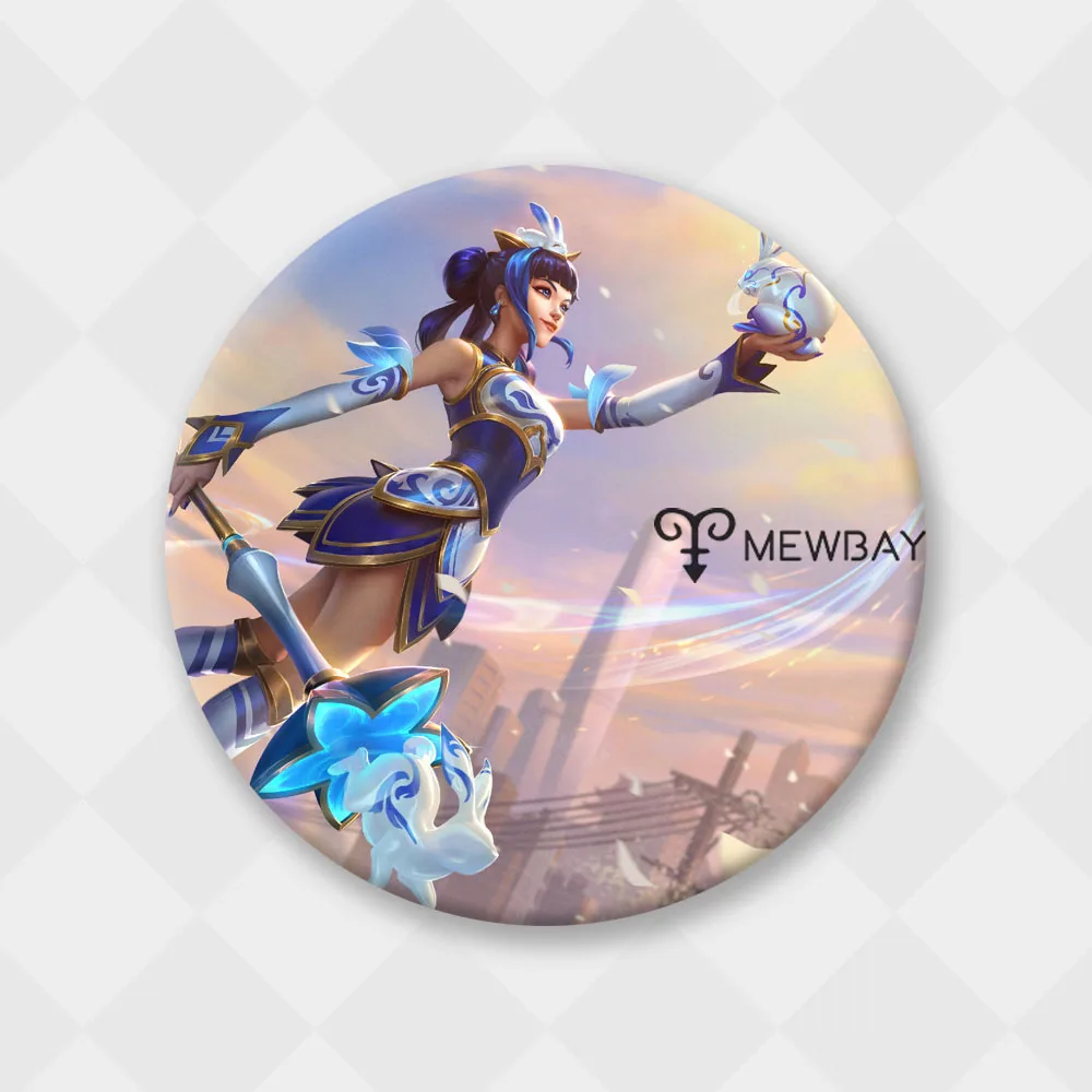 Значок из Лига Легенд металлическая брошь на рюкзак в стиле аниме Люкс Ezreal Amumu