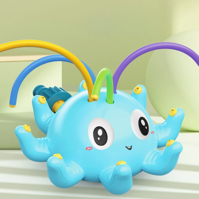 

Outdoor Water Spray Toy for Kids octopus Sprinkler Backyard Garden Water Toys Summer Yard Cartoon Splash Sprinkler Baby Bath Toy