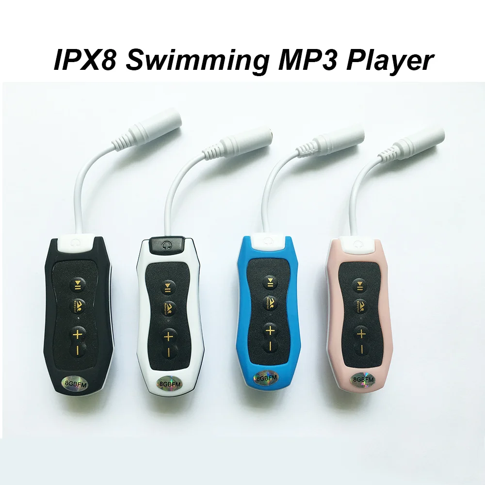 003 wodoodporna IPX8 klip MP3 odtwarzacz Radio Stereo dźwięk 4G/8G pływanie nurkowanie Surfing jazda na rowerze sportowy enlarge