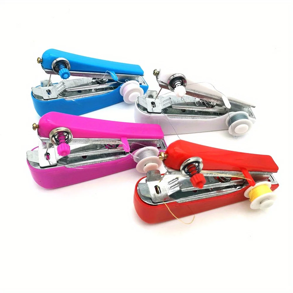 1 шт. Draagbare Mini Hand фило Naaimachine Eenvoudige Bediening Naaien Gereedschap Doek Stof Handige Handetà Tool Lyq