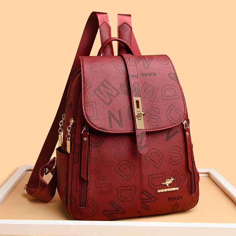 Вместительный рюкзак из мягкой искусственной кожи роскошные дизайнерские ранцы