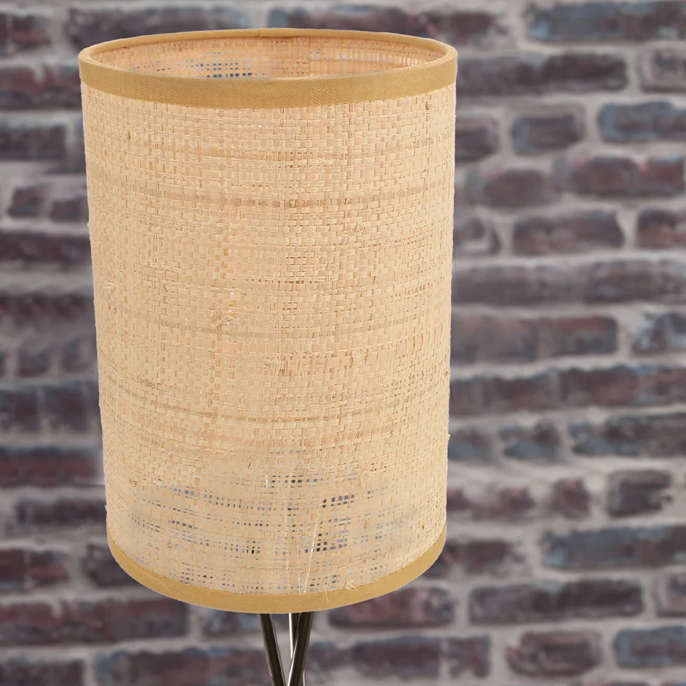 

2 Pcs Lamp Shade Drum Shades Holder Floor Lamps New Chinese Style Rattan Rustic Country
