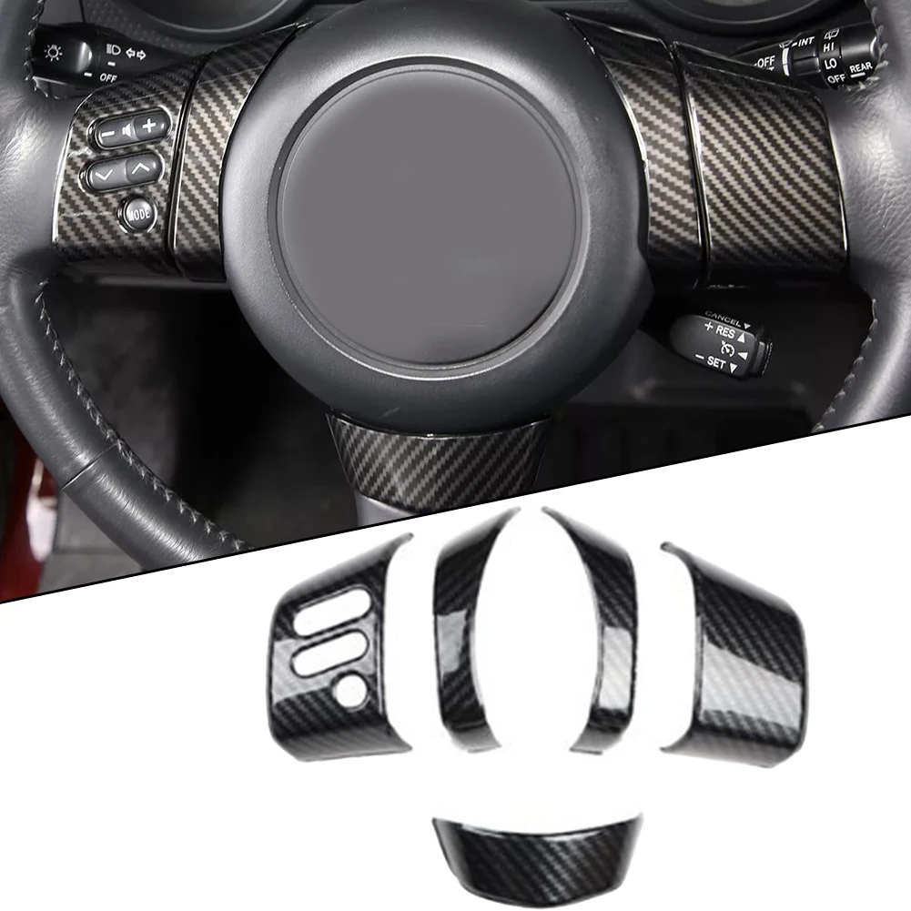 Для Toyota FJ Cruiser 2007 2021 отделка рулевого колеса из стильного углеродного волокна ABS