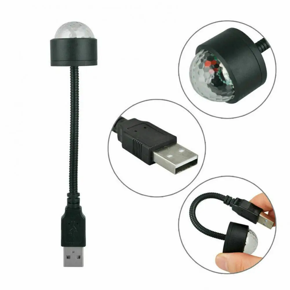 

LED Lamp Stylish Car LED Star Projector Light Plug Play Low Power Consumption Ambient Lamp
